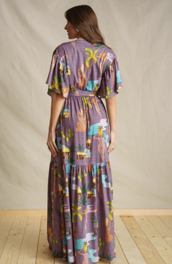 Purple Edem Maxi Dress
